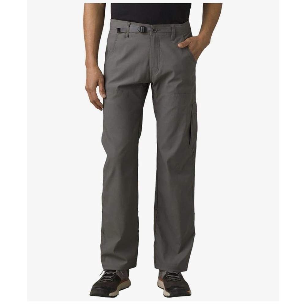 PRANA Stretch Zion Pant II 33x32 Dark Iron Gray Relaxed Straight Leg Gorpcore